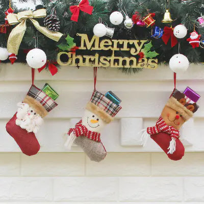Christmas Stocking Gift Bag and Tree Decorations